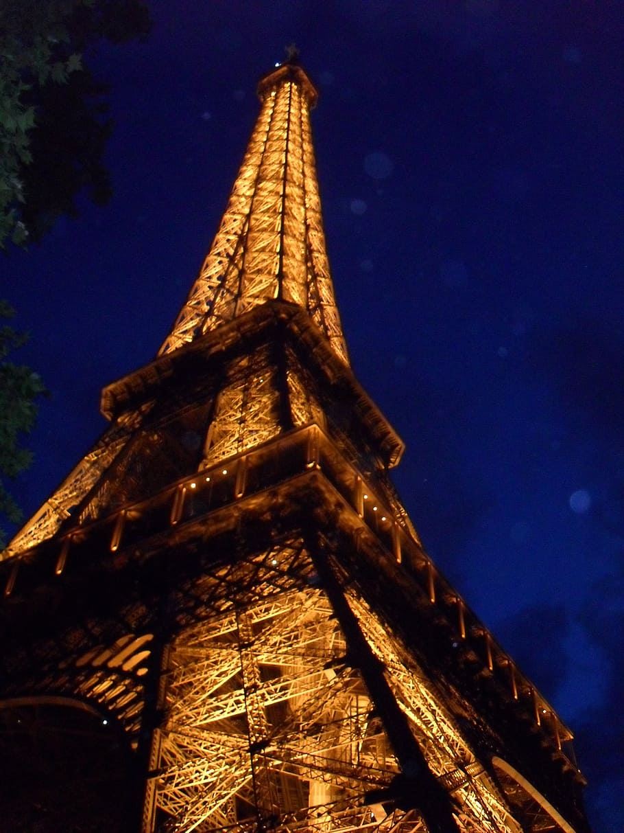 eiffel, tower, eiffel tower, paris, france, architecture, light HD wallpaper