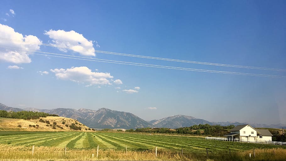 scenery, farm, countryside, sky, landscape, environment, cloud - sky HD wallpaper