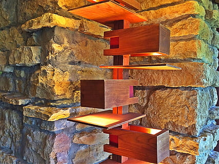frank lloyd wright, lighting, lamp, art, taliesin, no people HD wallpaper