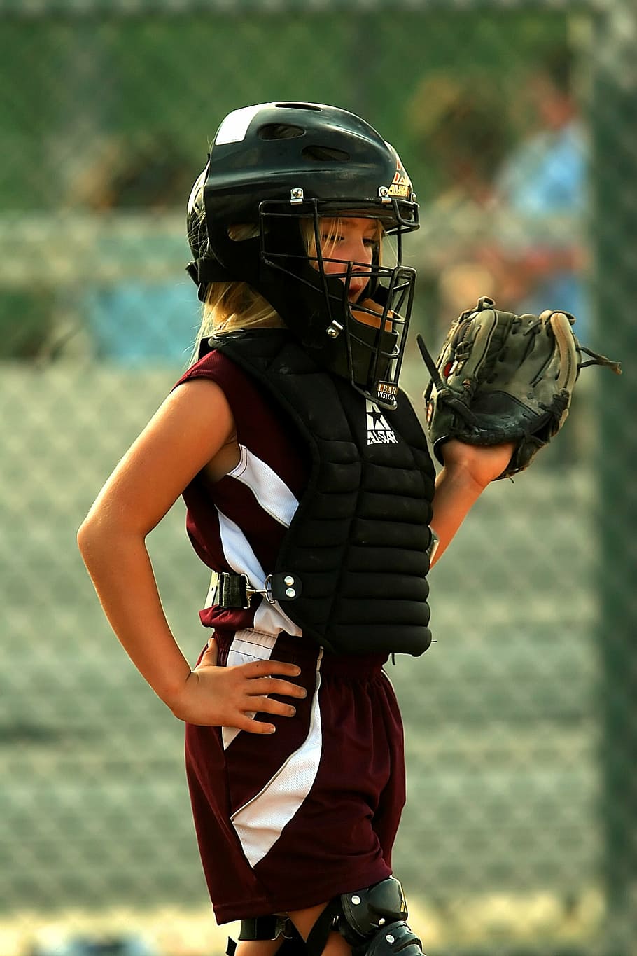 HD wallpaper: softball, player, catcher, girl, female, game, competition |  Wallpaper Flare