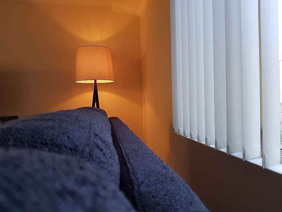 couch, light, lamp, domestic room, electric lamp, furniture HD wallpaper