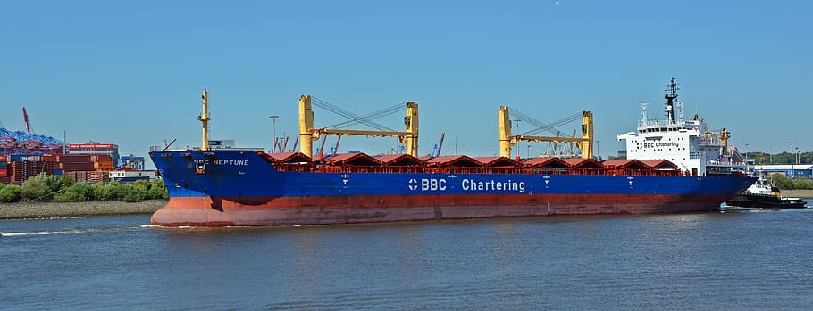 freighter, ship, frachtschiff, water, shipping, transport, waterway HD wallpaper