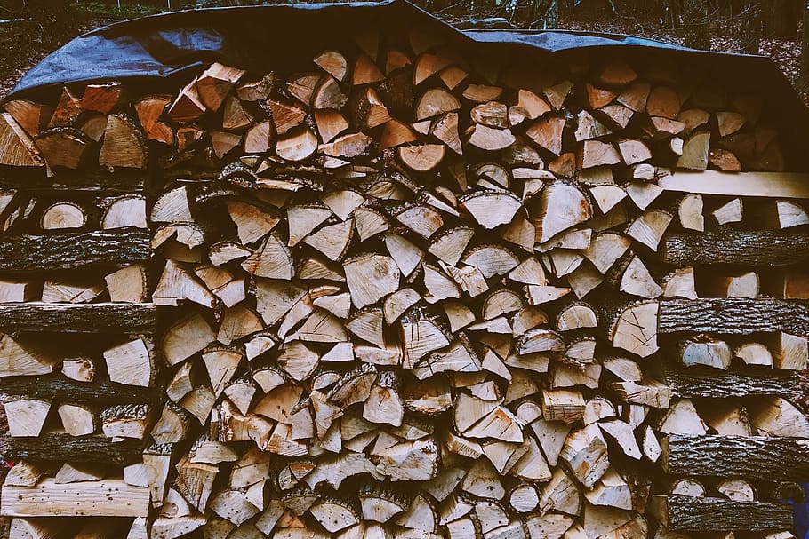 brown firewood cord, firewood lot, logs, tree, stack, pile, wood - material HD wallpaper