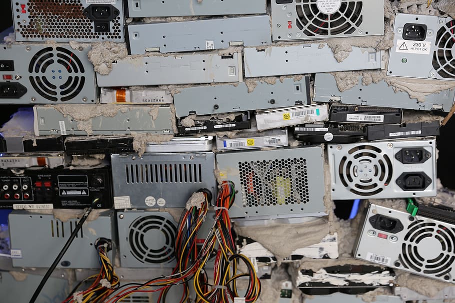 Recycling, Wall, Construction, art, apo33, installation, exhibition HD wallpaper