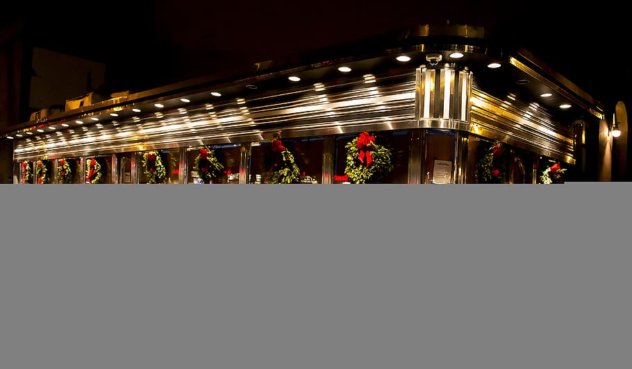 nyc, nyc holiday, nyc diner, empire diner, manhattan, landmark, HD wallpaper
