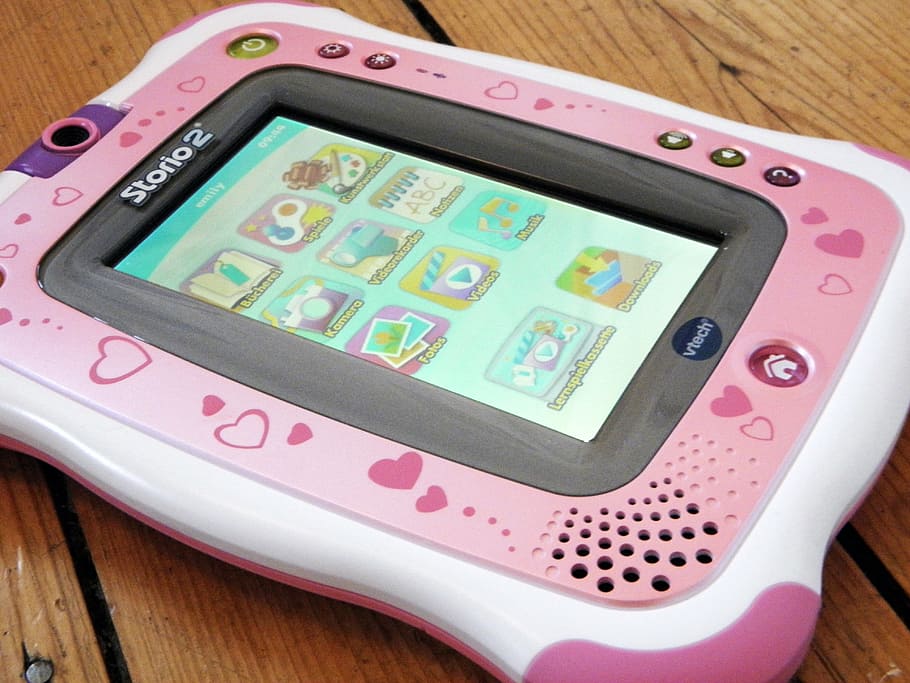 tablet, storio2, paint, pink, toys, toy computer, technology HD wallpaper