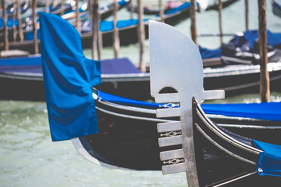 Ferro — Gondola Bow Ornament, boat, europe, italy, sea, venezia, HD wallpaper