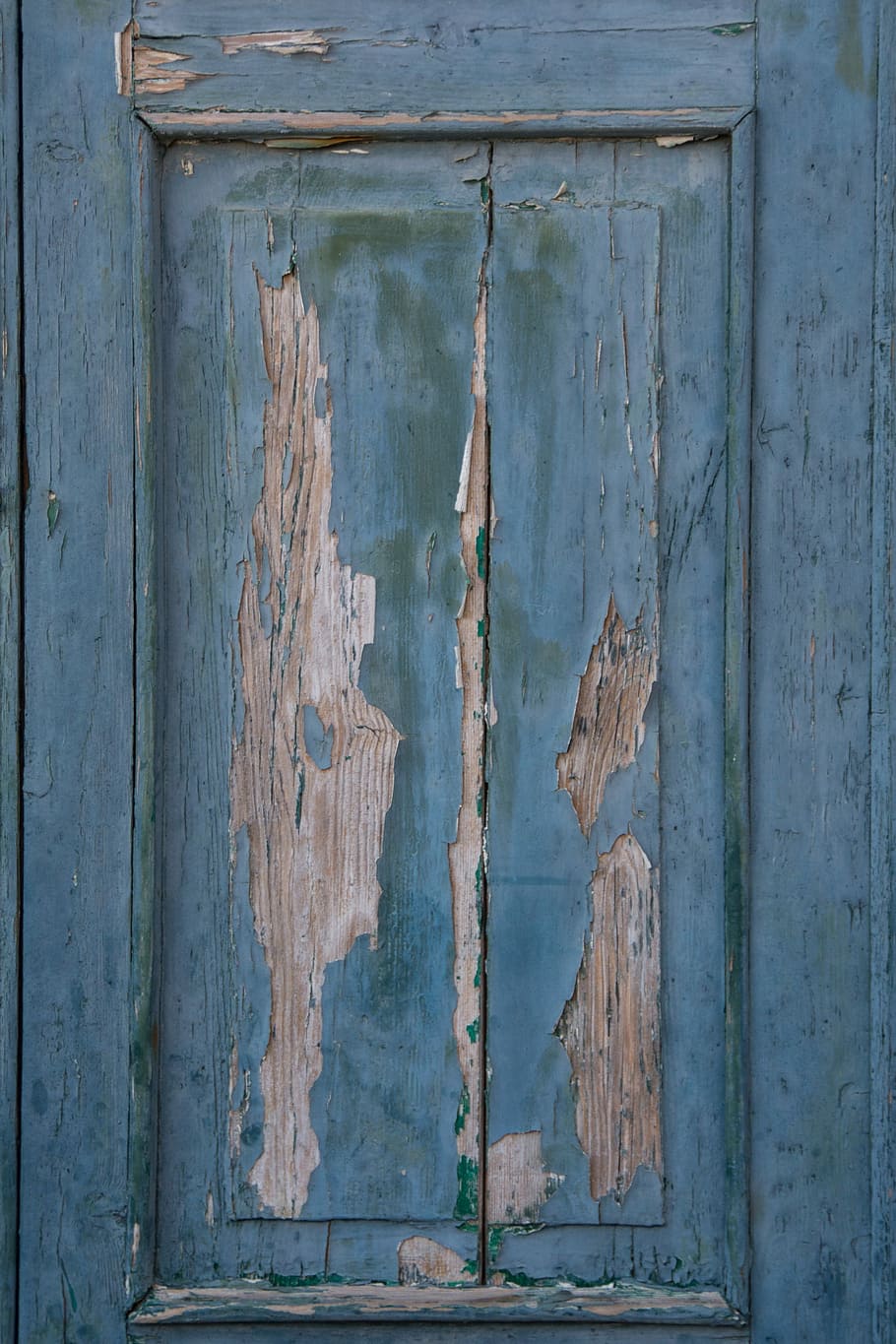 Wood, Paint, Old, Blue, Lacquered, structure, door, wear, lack ab, HD wallpaper