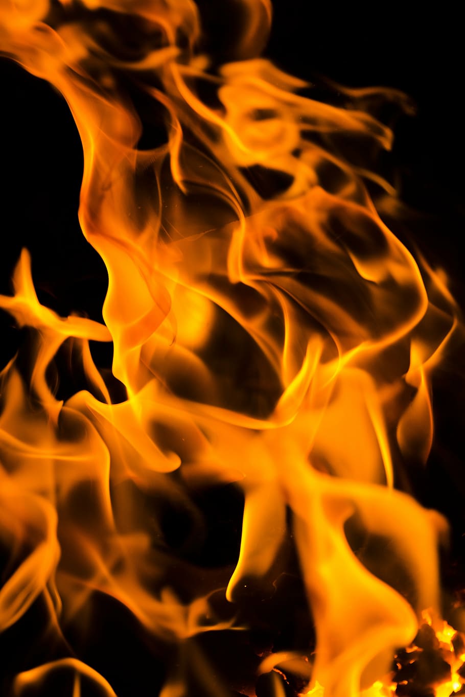 flame, fire, forge, fire - natural phenomenon, burning, heat - temperature HD wallpaper