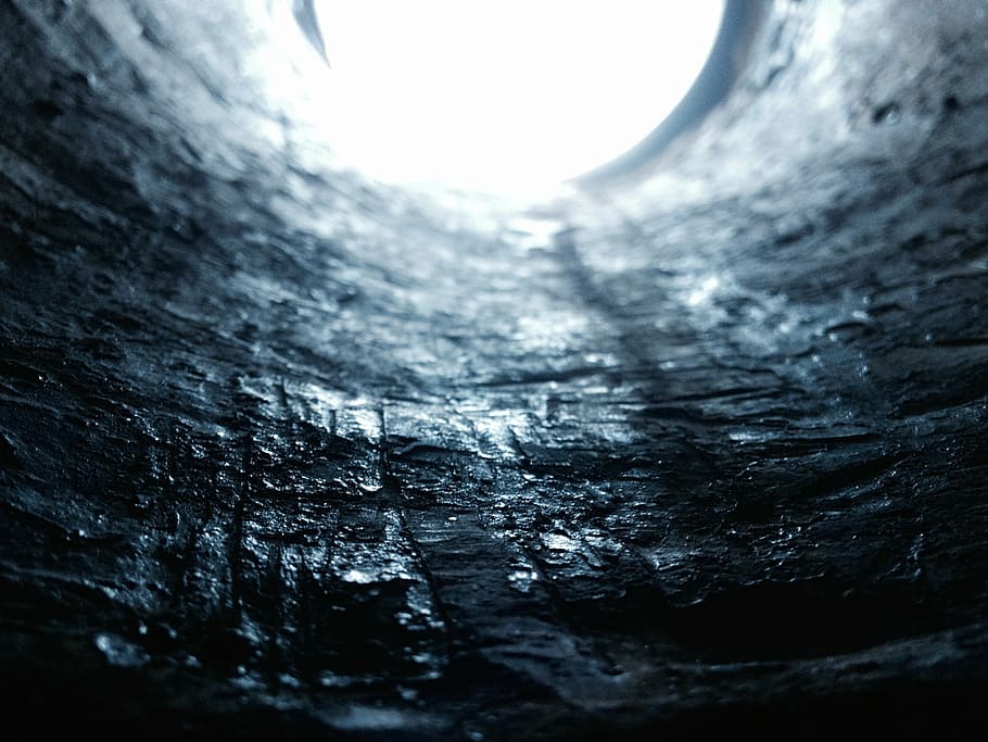 tunnel, conrete, wall, stone, cold, wet, abstract, backgrounds HD wallpaper