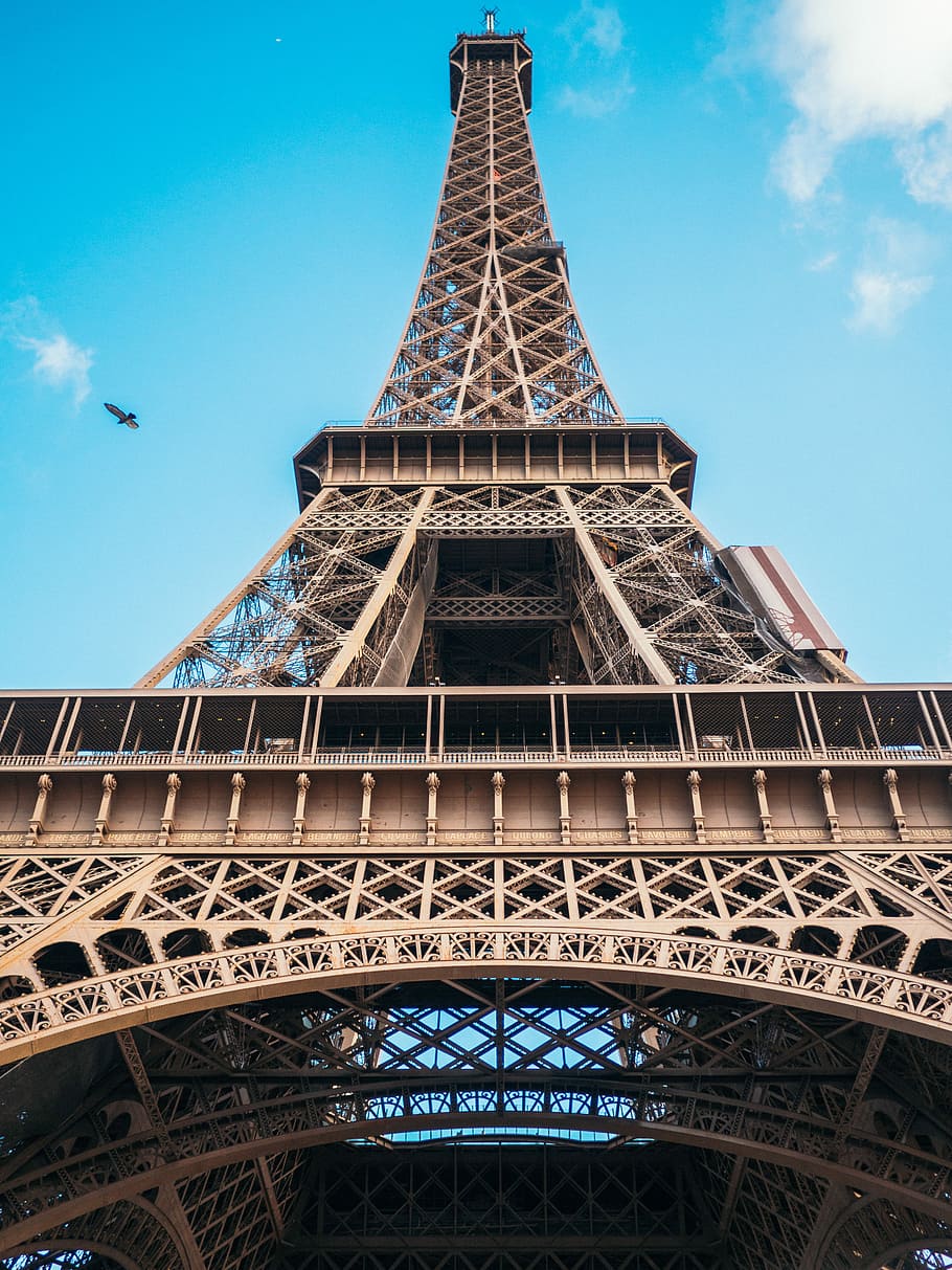 low-angle photography of Eiffel Tower, Paris, France, Eiffel Tower, Paris HD wallpaper
