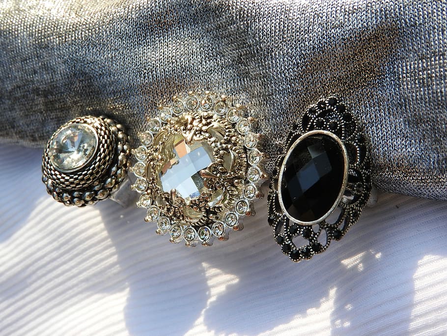 Rings, Collection, Gothic, a collection of, extravagant, massive