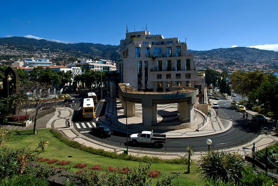 madeira, funchal, building, architecture, built structure, building exterior, HD wallpaper