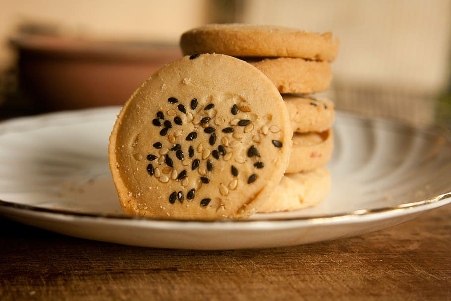 cookies, baked, biscuits, sweets, snack, delicious, homemade HD wallpaper