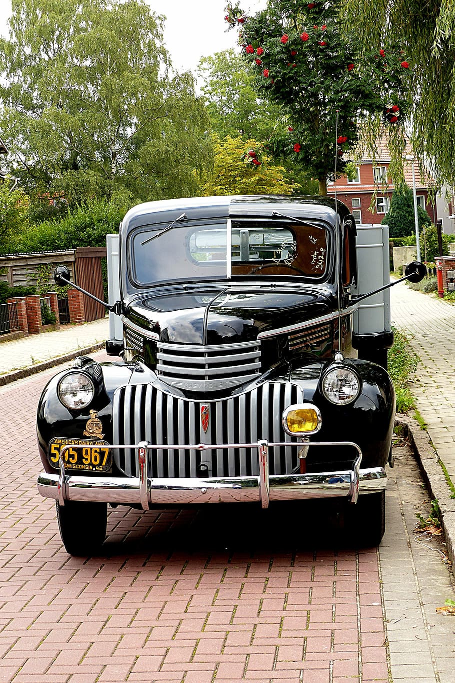 automotive, chevrolet, vans, year built 1942, america, mode of transportation, HD wallpaper
