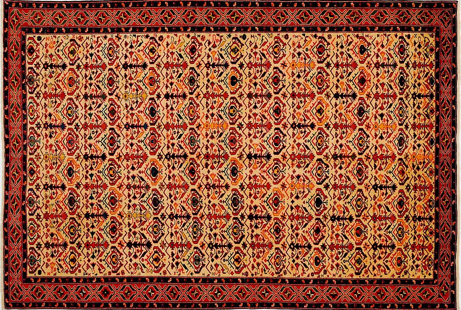 carpet, orient, hand-knotted, pattern, backgrounds, full frame, HD wallpaper