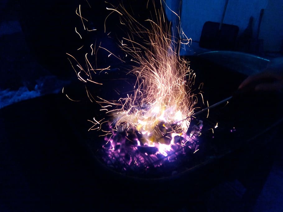 fire, flame, barbecue, heat, hot, inferno, burn, blaze, fiery HD wallpaper