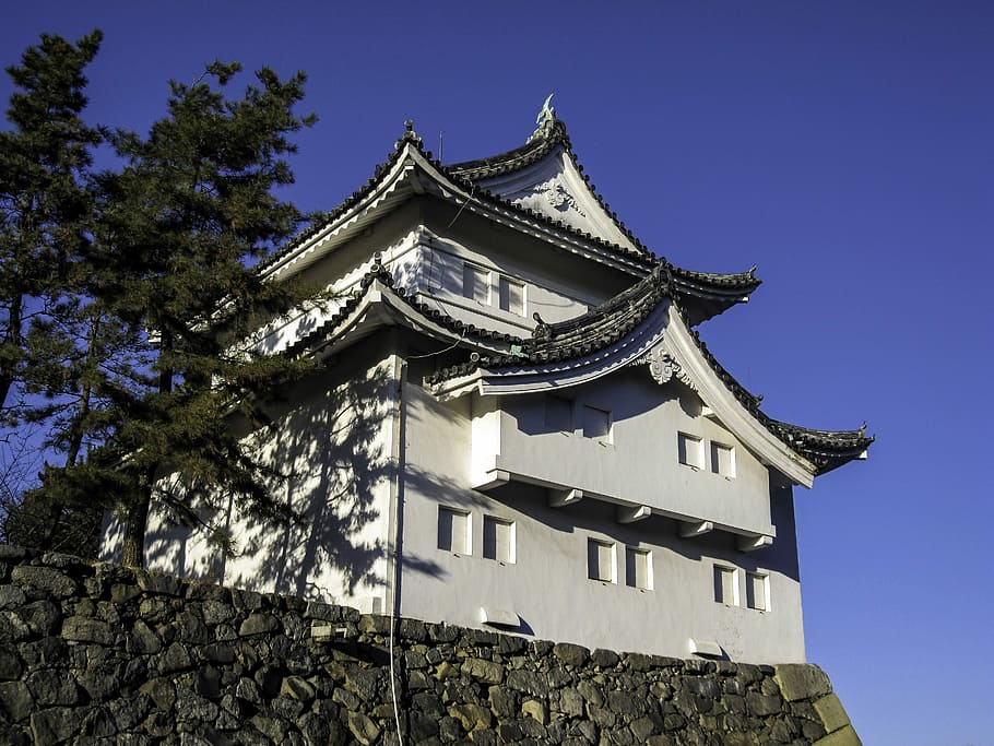 Looking at Nagoya Castle, Japan, architecture, building, photos, HD wallpaper