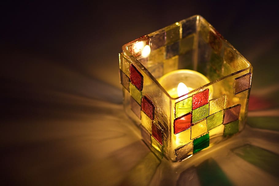windlight, candle, glass, container, candlelight, indoors, wealth HD wallpaper