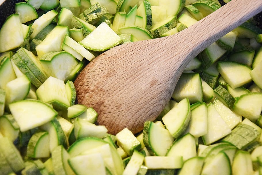 zucchini, eat, dishes, food, foods, cook, vegan, vegetables, HD wallpaper