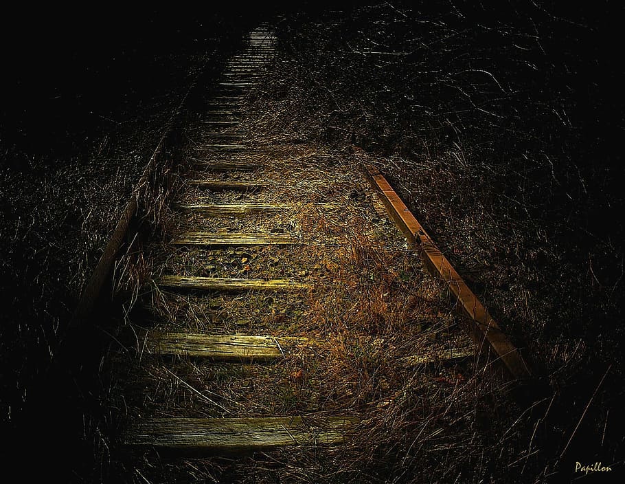 train rail photo, track, gleise, traffic, seemed, railroad track HD wallpaper
