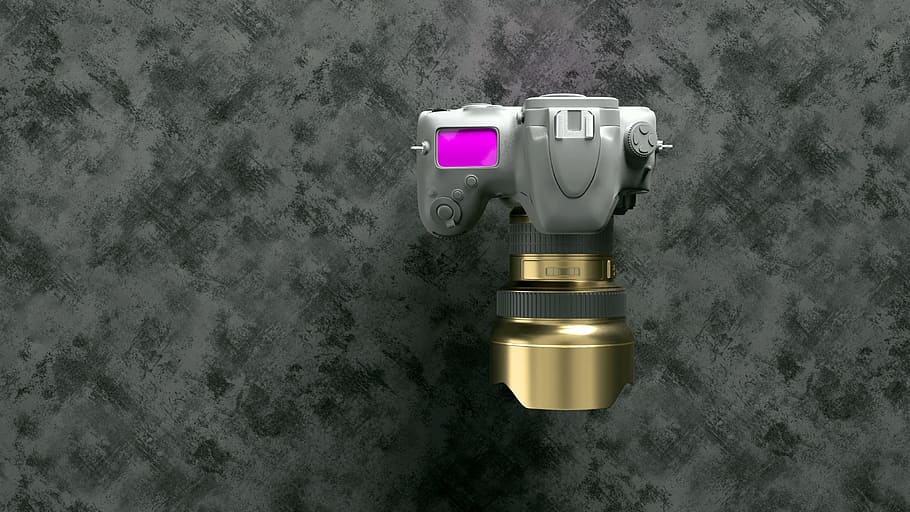 gray and gold DSLR camera on gray surface, nikon, photography HD wallpaper