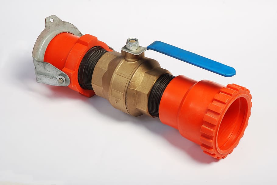 Valve, Plastic, Industry, red, white background, repairing HD wallpaper