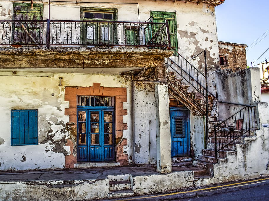cyprus, psematismenos, house, abandoned, grunge, architecture HD wallpaper