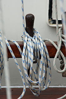 dew, rope, blue, white, fixing, ship, knot, ship traffic jams HD wallpaper