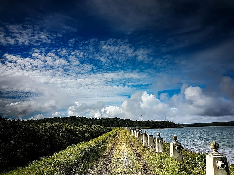 water, clouds, sky, beautiful, landscape, mauritius, cloud - sky HD wallpaper