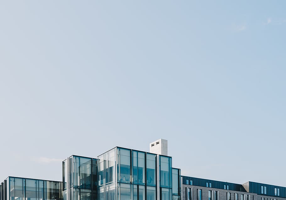 sky, clouds, blue, building, architectural design, architecture HD wallpaper