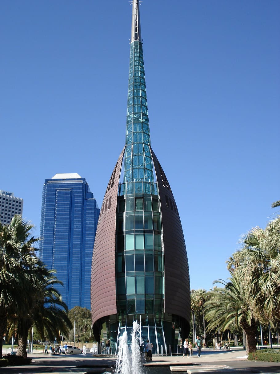 perth, australia, bell tower, building, built structure, building exterior, HD wallpaper