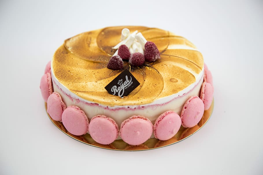 Cake, Ice, Macaroons, sweet food, food and drink, fruit, freshness HD wallpaper