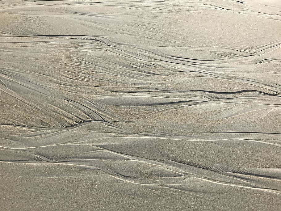 beach, material, sea, sand, waves, beige, backgrounds, pattern HD wallpaper