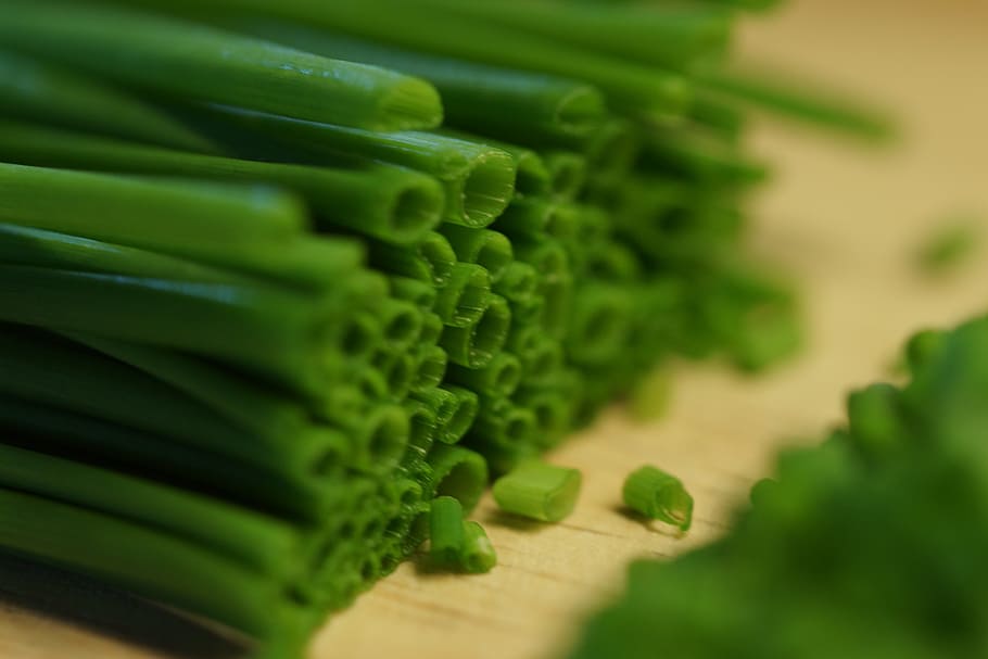 chives, vegetables, plant, eat, green color, food and drink