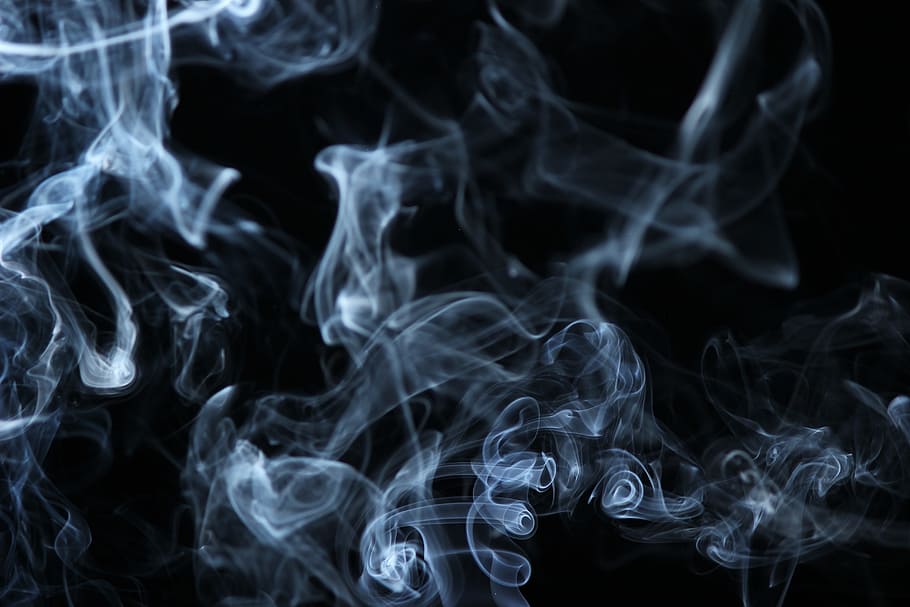 graphic smoke illustration, illuminated, white, background HD wallpaper