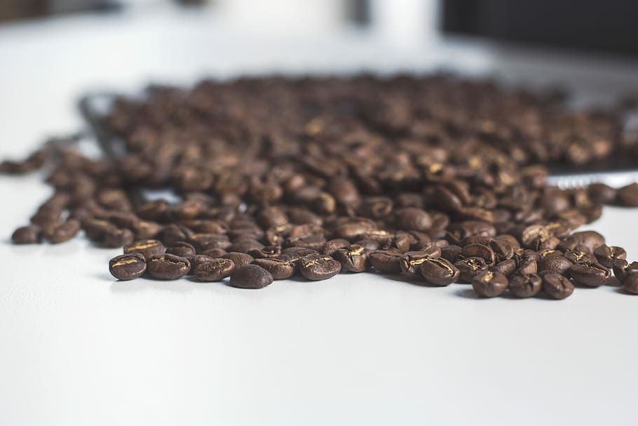 coffee beans, brown, ingredient, ingredients, caffeine, cafe HD wallpaper