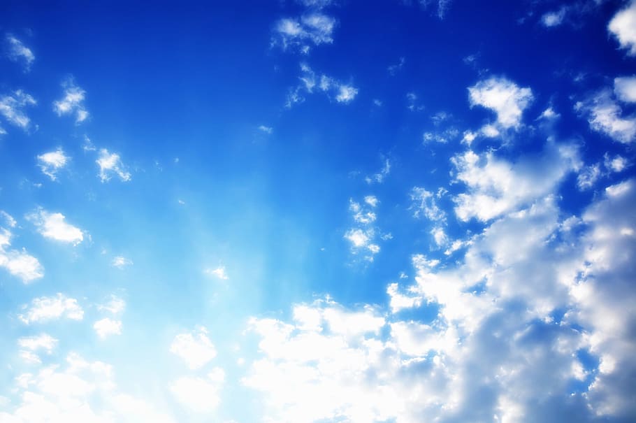 Blue sky wallpaper, clear air, heavenly background, vector illustration.  4141314 Vector Art at Vecteezy