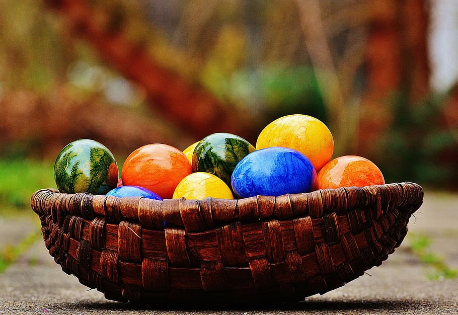 bunch of assorted-color eggs on tray, easter, easter eggs, colorful HD wallpaper