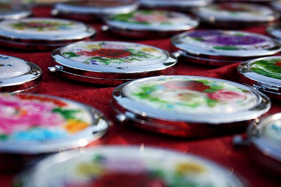 Mirror, Bazaar, selling, no people, multi colored, indoors HD wallpaper