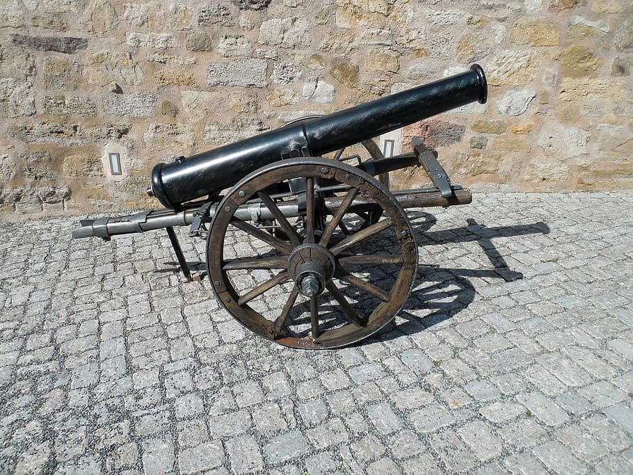 gun, fire weapon, artillery, war, history, old, defense, cannon HD wallpaper