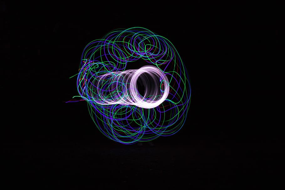 Dome, Light, Lights, Night, light dome, projection, lighting HD wallpaper