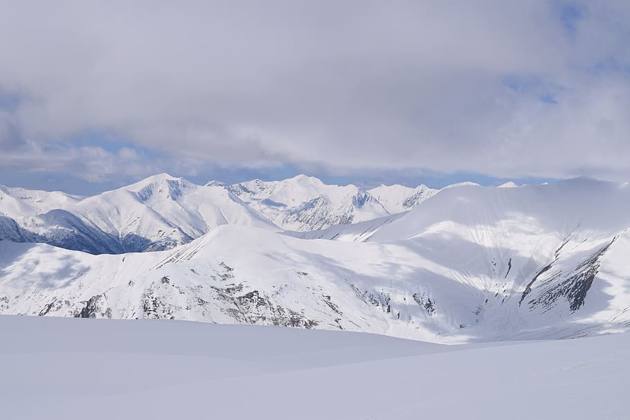 Mountain, Snow, Winter, Nature, Ski, landscape, outdoors, day HD wallpaper