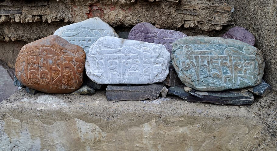 HD wallpaper: assorted-color stone fragments, stones, ladakh, india,  religion | Wallpaper Flare