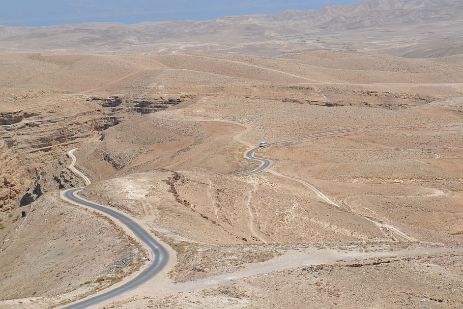 israel, path, dune, desert, road, mountain, nature, landscape HD wallpaper