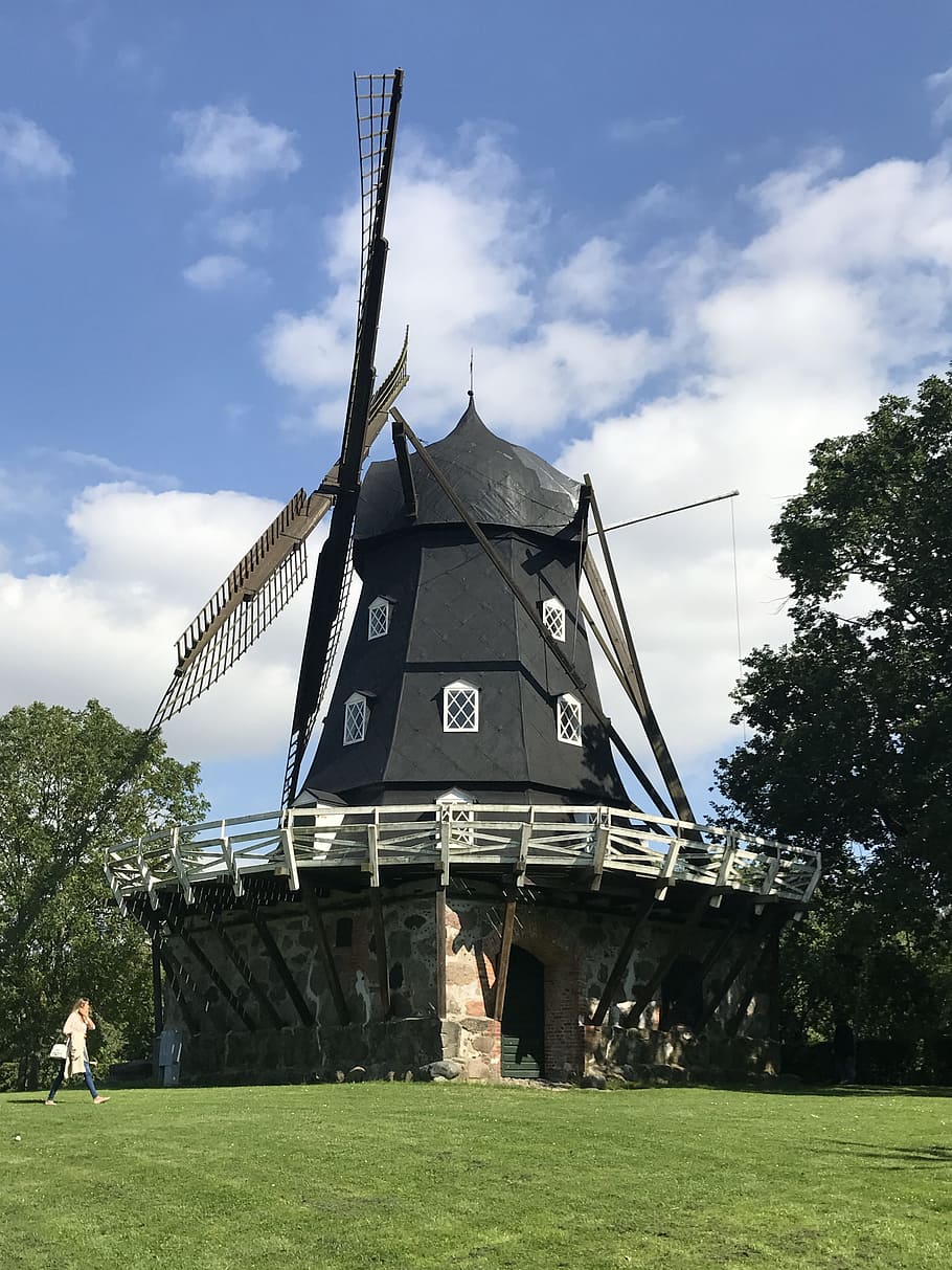 malmo, sweden, windmill, scandinavia, built structure, architecture HD wallpaper