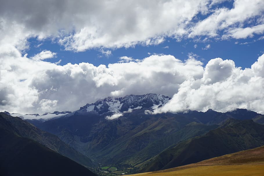 peru, mountains, glaciers, cloud - sky, scenics - nature, beauty in nature HD wallpaper