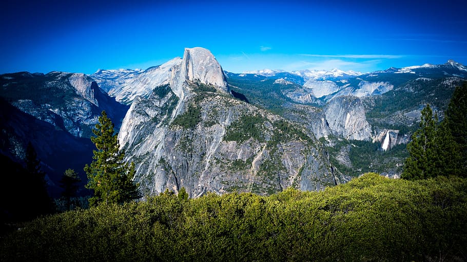 alpine, cold, forest, glacier point, high, hike, hill, landscape HD wallpaper