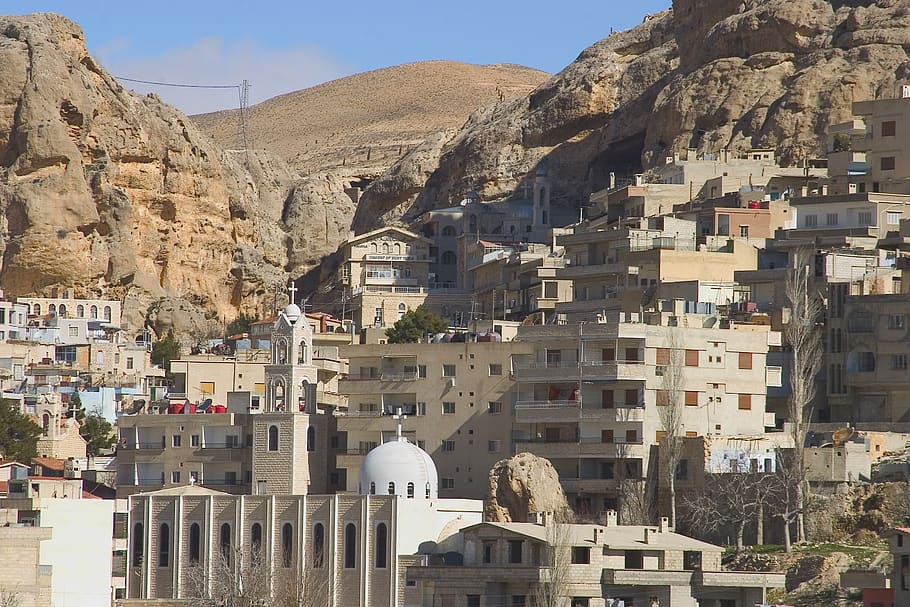 syria, seidnaya, maalola, christlisches villages, building exterior