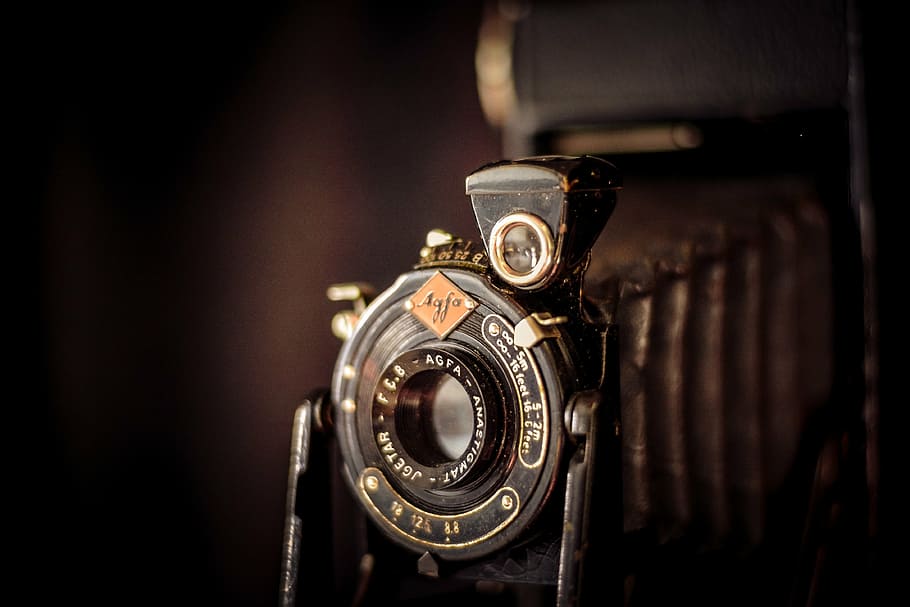 HD wallpaper: vintage black camera, agfa, agfa billy, old, photography ...